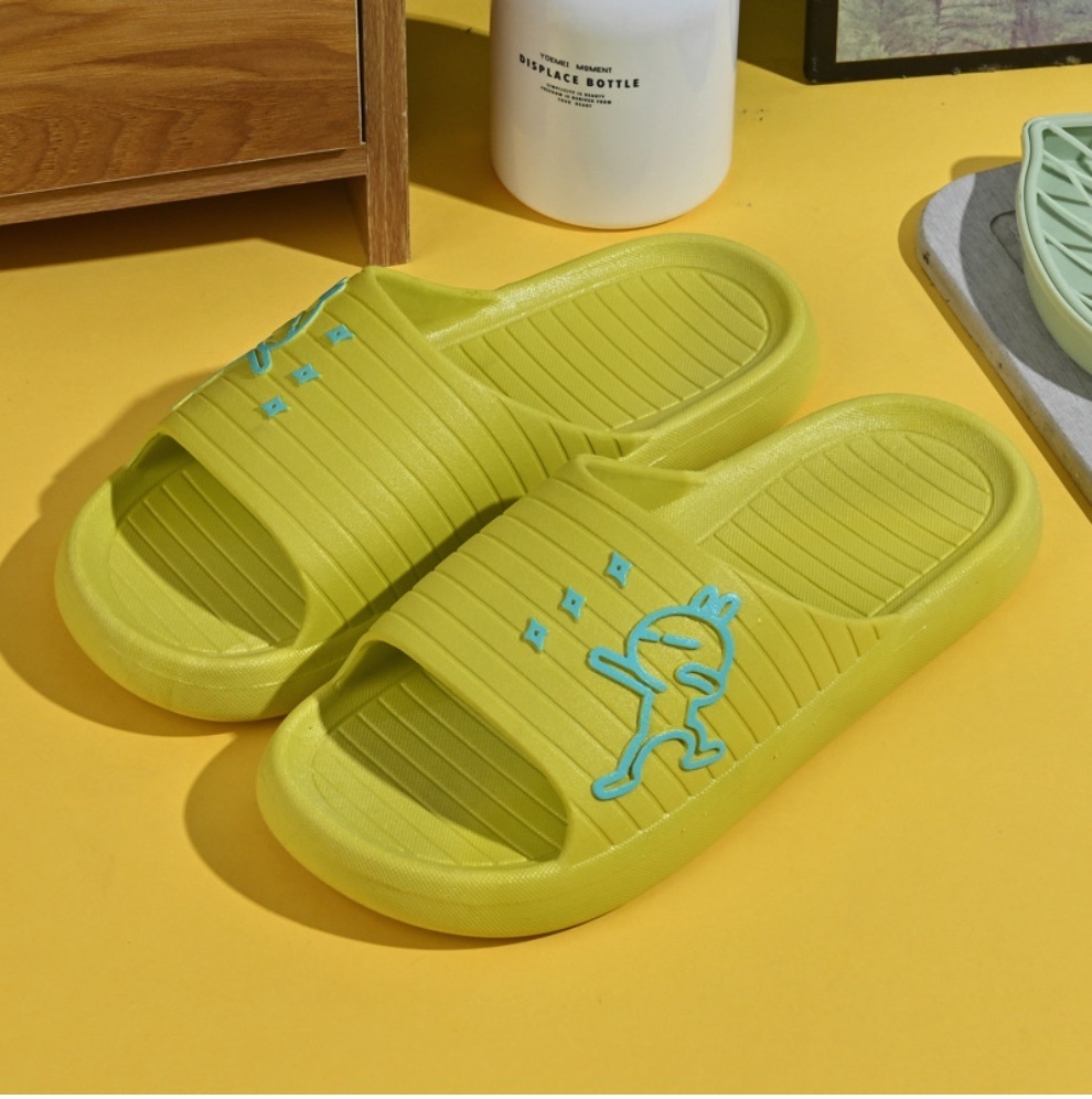 Hot selling cute non-slip couple's indoor mop (3968 green - size: 36-41) (contact customer service after placing the order to confirm the delivery size)
