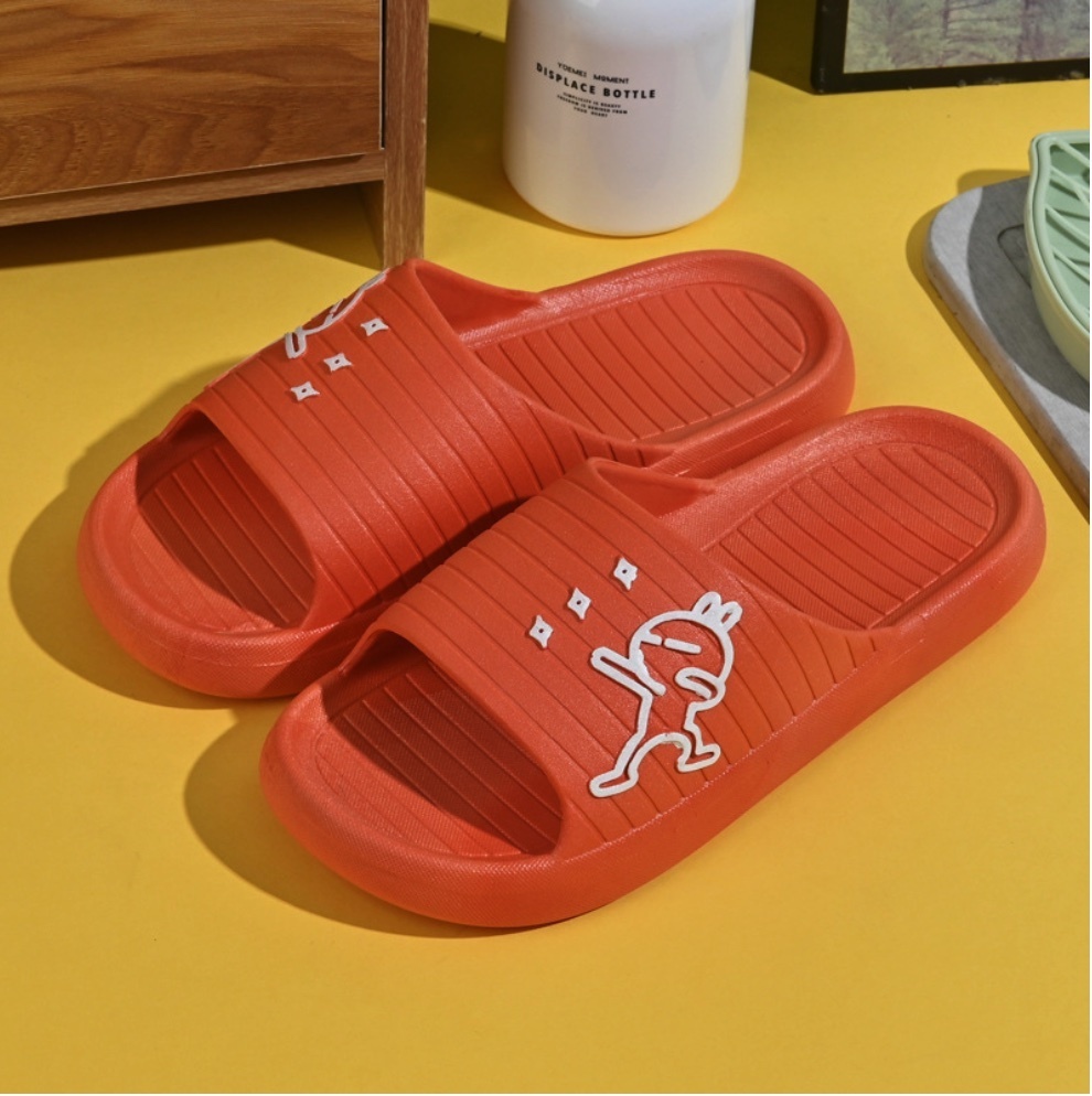 Hot selling cute non-slip couples indoor mop (3968 orange - size: 36-41) (contact customer service after placing the order to confirm the delivery size)