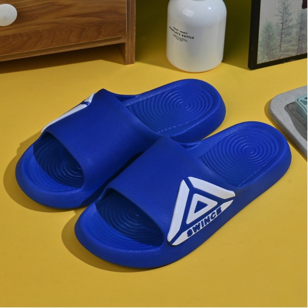Hot selling couple indoor slippers for home (3962 blue - size: 40-45, one size smaller) (contact customer service after placing the order to confirm the delivery size)