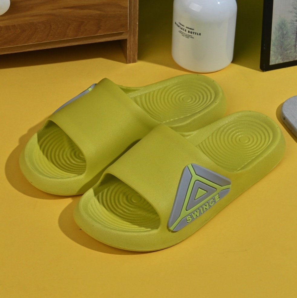 Hot selling couple indoor slippers for home (3962 green - size: 36-41, one size smaller) (contact customer service after placing the order to confirm the delivery size)