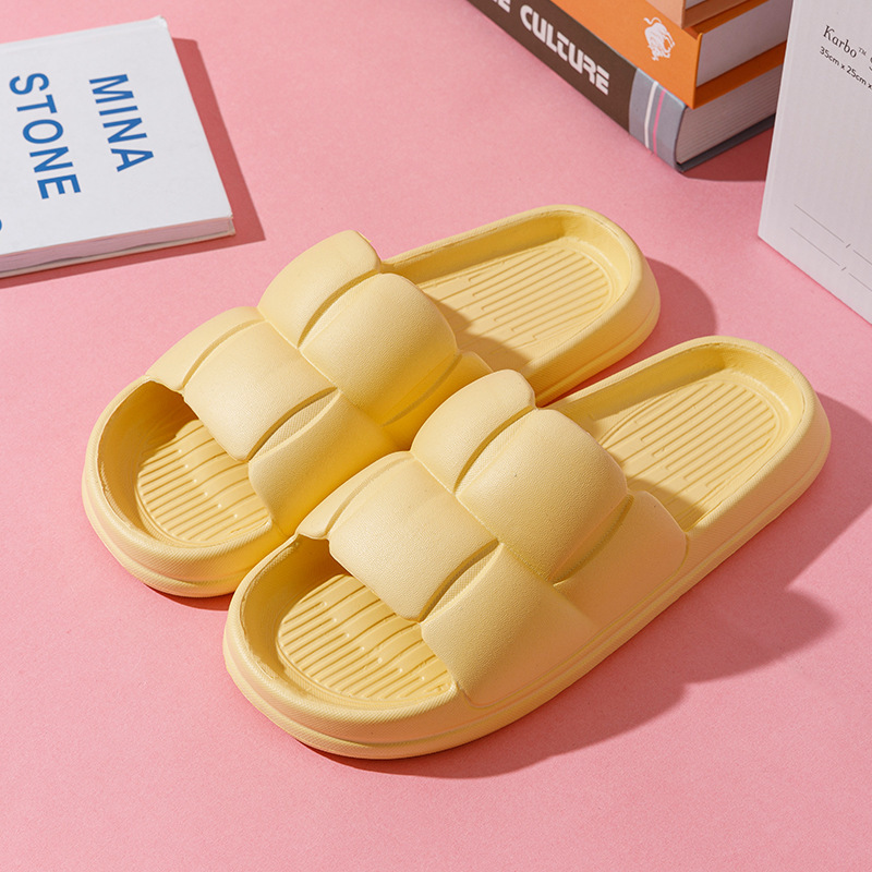 Hot selling home non-slip soft-soled slippers (36-40 sizes yellow) [please contact customer service to confirm the delivery size after placing the order]