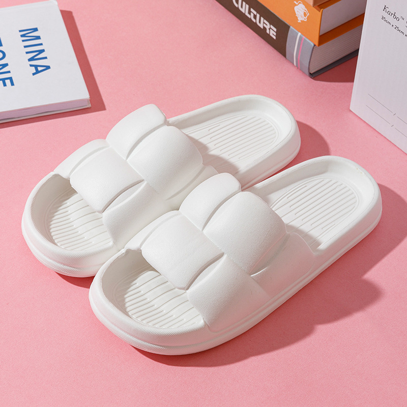 Hot selling home non-slip soft-soled slippers (36-40 sizes, white) [please contact customer service to confirm the delivery size after placing the order]