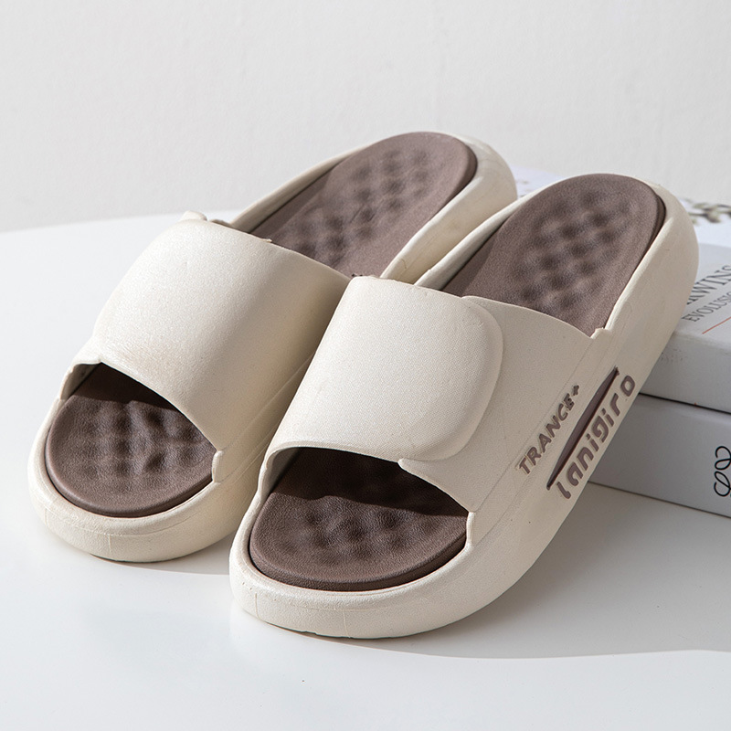 Hot selling home non-slip soft-soled slippers (40-45 sizes, coffee base film) [please contact customer service to confirm the delivery size after placing the order]