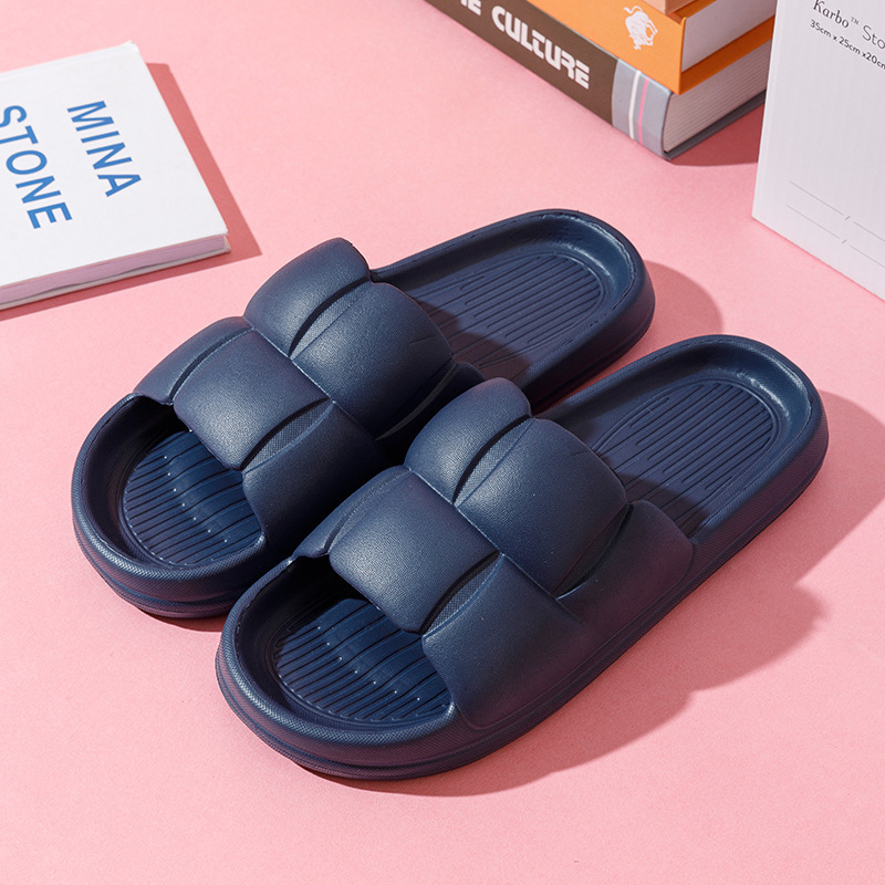 Hot selling home non-slip soft-soled slippers (40-45 sizes, navy) [please contact customer service to confirm the delivery size after placing the order]