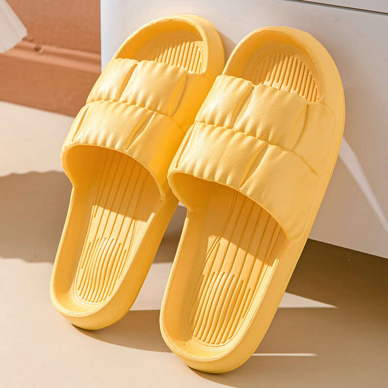 Popular home non-slip soft-soled slippers (size 36-41, yellow) [please contact customer service to confirm the delivery size after placing the order]