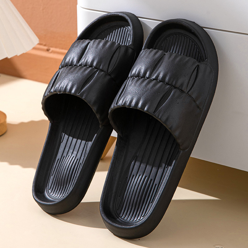 Popular home non-slip soft-soled slippers (40-45 sizes, black) [please contact customer service to confirm the delivery size after placing the order]