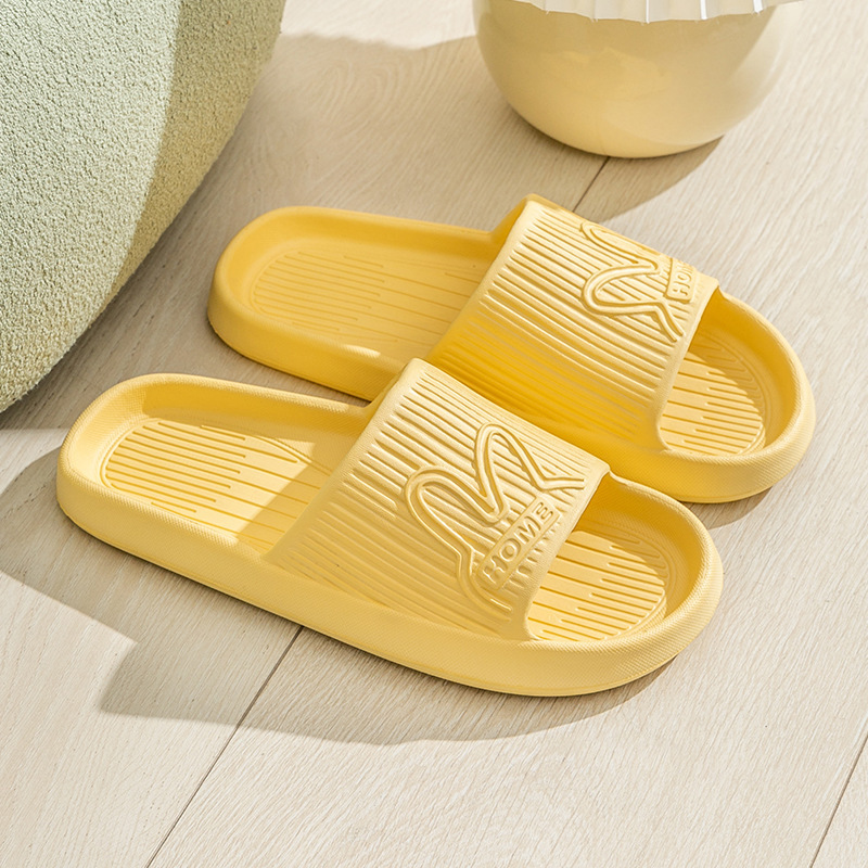 Popular home non-slip soft-soled slippers (size 36-41, yellow) [please contact customer service to confirm the delivery size after placing the order]