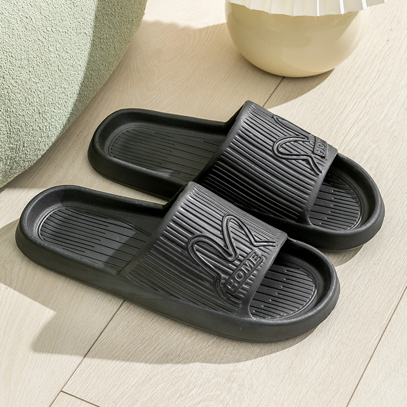 Popular home non-slip soft-soled slippers (40-45 sizes, black) [please contact customer service to confirm the delivery size after placing the order]