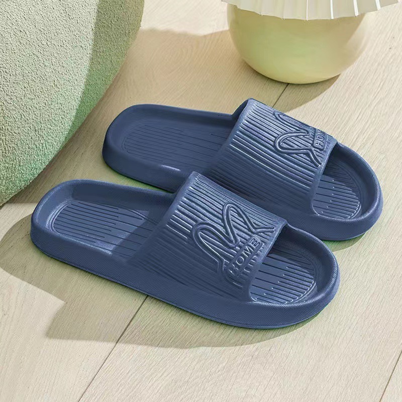 Popular anti-slip soft-soled slippers for home (40-45 yards, blue) [please contact customer service to confirm the delivery size after placing the order]