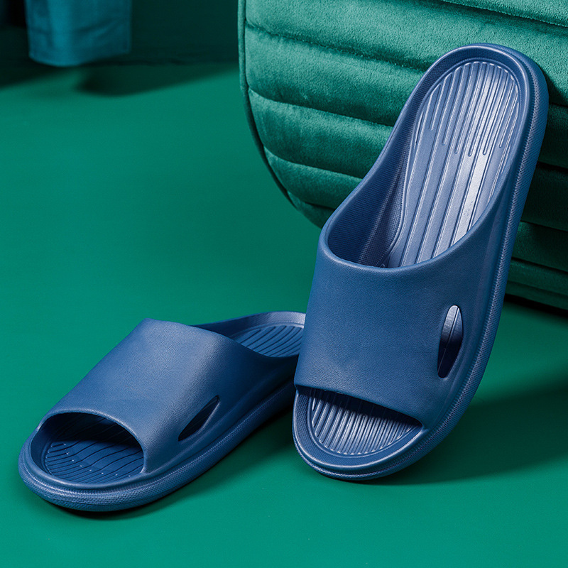 Popular anti-slip soft-soled slippers for home (40-45 yards, blue) [please contact customer service to confirm the delivery size after placing the order]