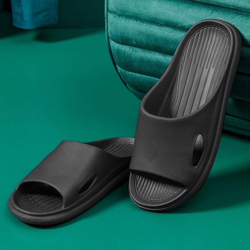 Popular home non-slip soft-soled slippers (40-45 sizes, black) [please contact customer service to confirm the delivery size after placing the order]