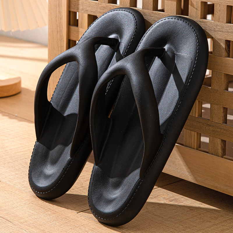 Popular home non-slip soft-soled slippers (40-45 sizes, black) [please contact customer service to confirm the delivery size after placing the order]