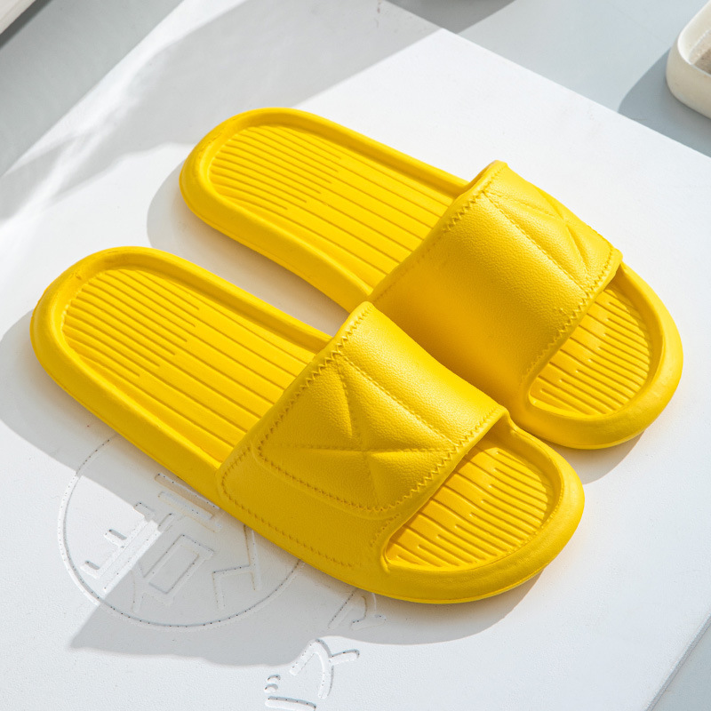 Popular home non-slip soft-soled slippers (size 36-41, yellow) [please contact customer service to confirm the delivery size after placing the order]