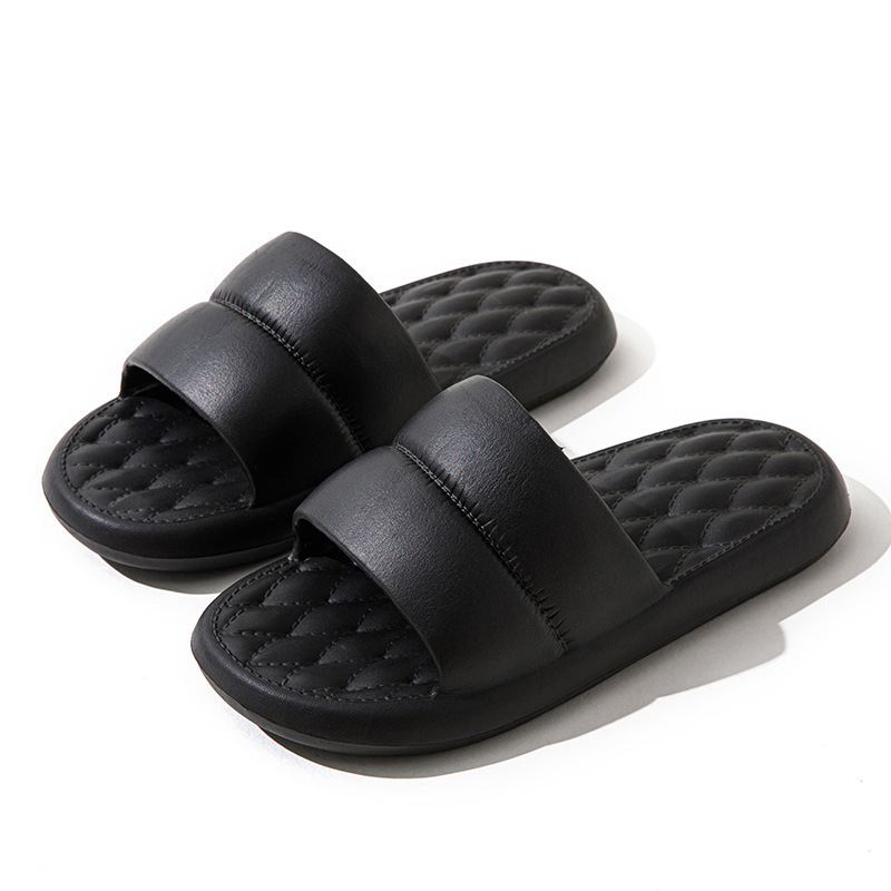 Popular home non-slip soft-soled slippers (40-45 sizes, black) [please contact customer service to confirm the delivery size after placing the order]
