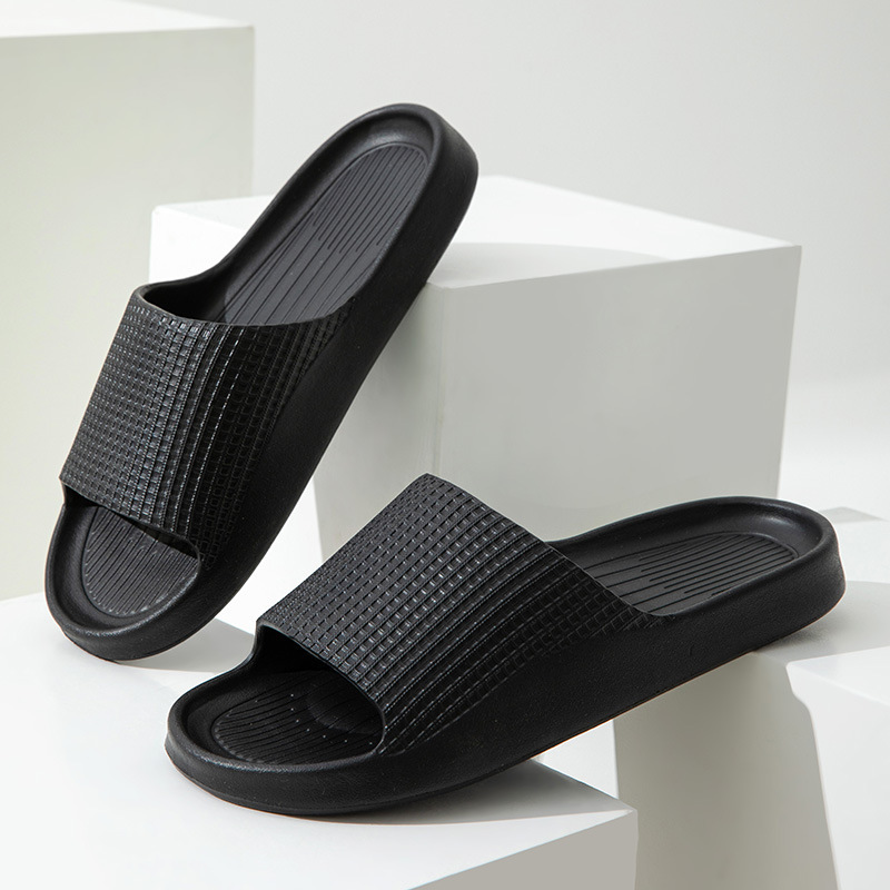 Popular home non-slip soft-soled slippers (40-45 sizes, black) [please contact customer service to confirm the delivery size after placing the order]