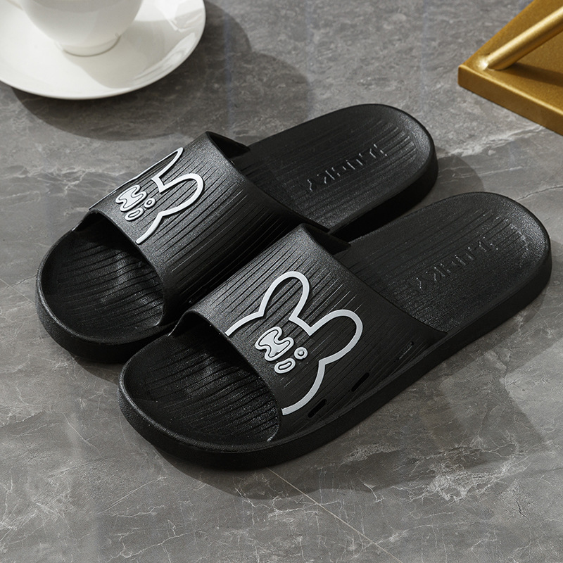 Popular home non-slip soft-soled slippers (40-45 sizes, black) [please contact customer service to confirm the delivery size after placing the order]