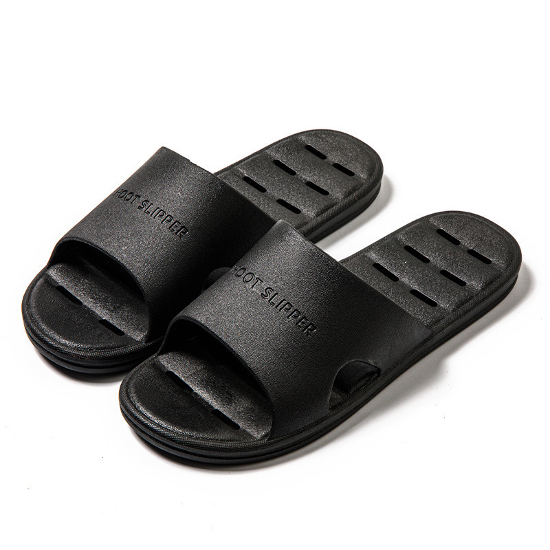 Popular home non-slip soft-soled slippers (40-45 sizes, black) [please contact customer service to confirm the delivery size after placing the order]