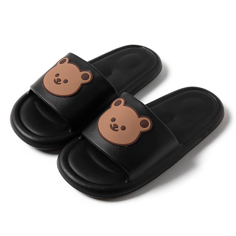Popular home non-slip soft-soled slippers (40-45 sizes, black) [please contact customer service to confirm the delivery size after placing the order]