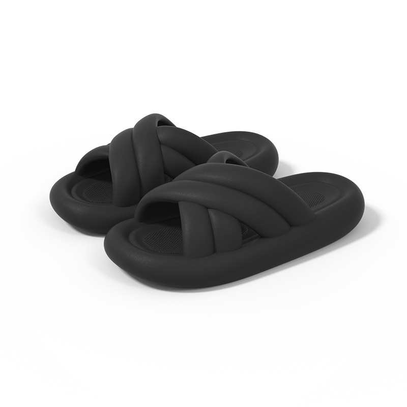 Popular home non-slip soft-soled slippers (40-45 sizes, black) [please contact customer service to confirm the delivery size after placing the order]
