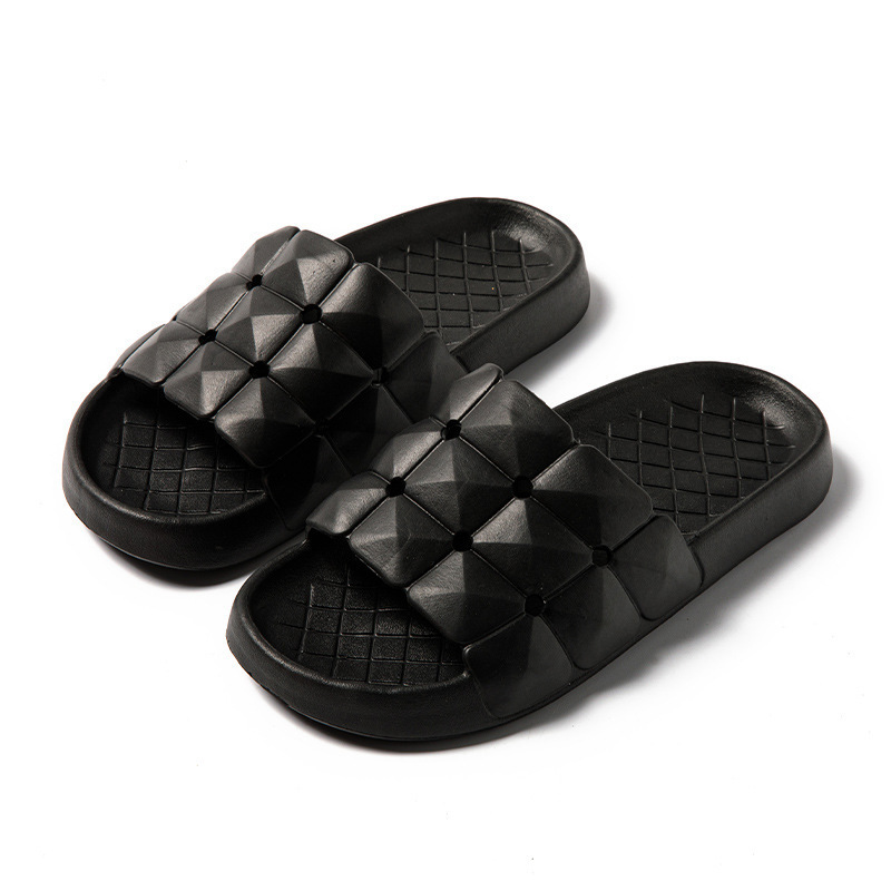Popular home non-slip soft-soled slippers (40-45 sizes, black) [please contact customer service to confirm the delivery size after placing the order]