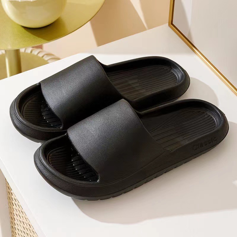 Popular home non-slip soft-soled slippers (40-45 sizes, black) [please contact customer service to confirm the delivery size after placing the order]