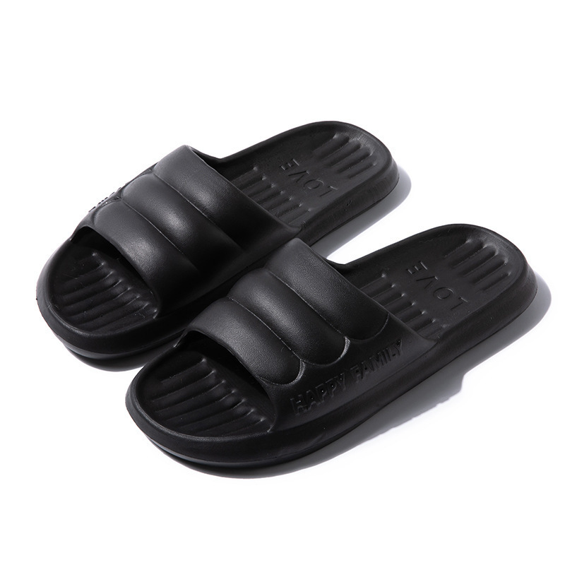 Popular home non-slip soft-soled slippers (40-45 sizes, black) [please contact customer service to confirm the delivery size after placing the order]