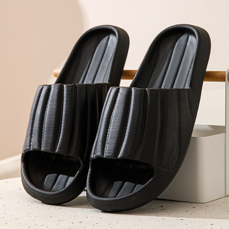 Popular home non-slip soft-soled slippers (40-45 sizes, black) [please contact customer service to confirm the delivery size after placing the order]