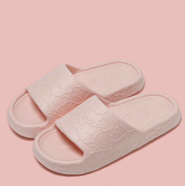 Popular home thick soft-soled slippers (pink) [size 36-41] [contact customer service after placing the order to confirm the delivery size]