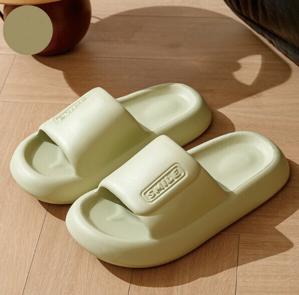 Popular thick soft sole non-slip slippers (green) [size 36-41] [contact customer service after placing the order to confirm the delivery size]