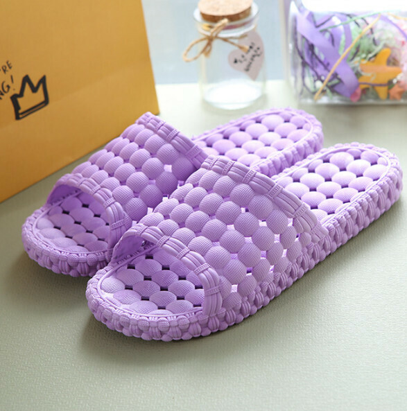 Popular thick soft-soled plastic PVC slippers (purple) [size 36-41] [contact customer service after placing the order to confirm the delivery size]