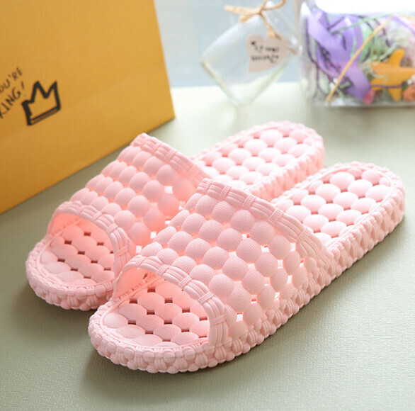 Popular thick soft-soled plastic PVC slippers (tender pink) [size 36-41] [contact customer service after placing the order to confirm the delivery size]