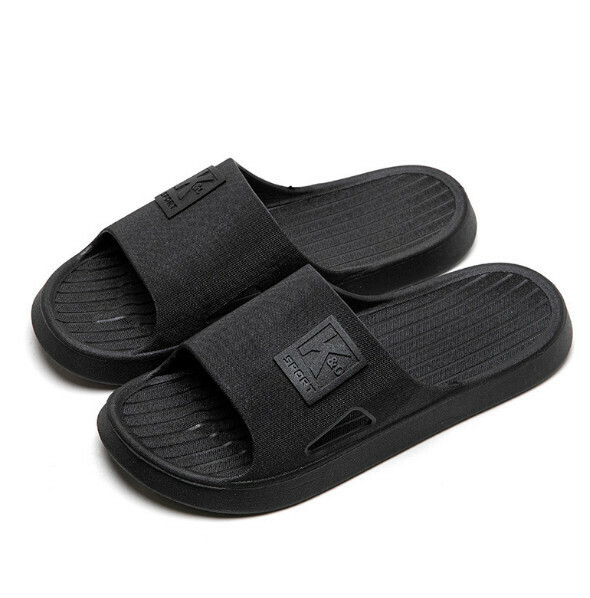 Popular indoor non-slip thick soft-soled sandals (black) [size 40-45] [contact customer service after placing the order to confirm the delivery size]