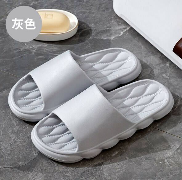 Popular anti-slip home slippers (grey) [size 40-45] [contact customer service after placing order to confirm delivery size]
