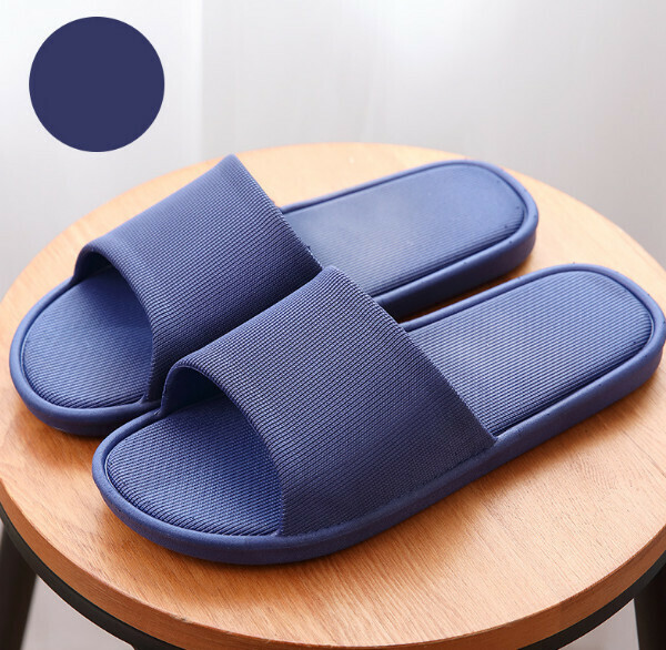 Popular household non-slip thick soft-soled slippers (blue) [40-45 sizes] [Contact customer service after placing the order to confirm the delivery size]