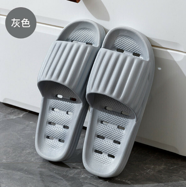 Popular home thick soft sole non-slip slippers (grey) [40-45 sizes] [contact customer service after placing the order to confirm the delivery size]