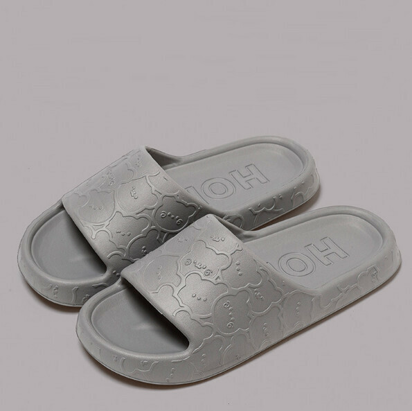 Popular home thick soft-soled slippers (grey) [size 40-45] [contact customer service after placing the order to confirm the delivery size]