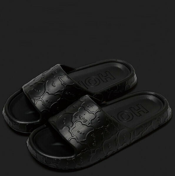 Popular home thick soft-soled slippers (black) [size 40-45] [contact customer service after placing the order to confirm the delivery size]