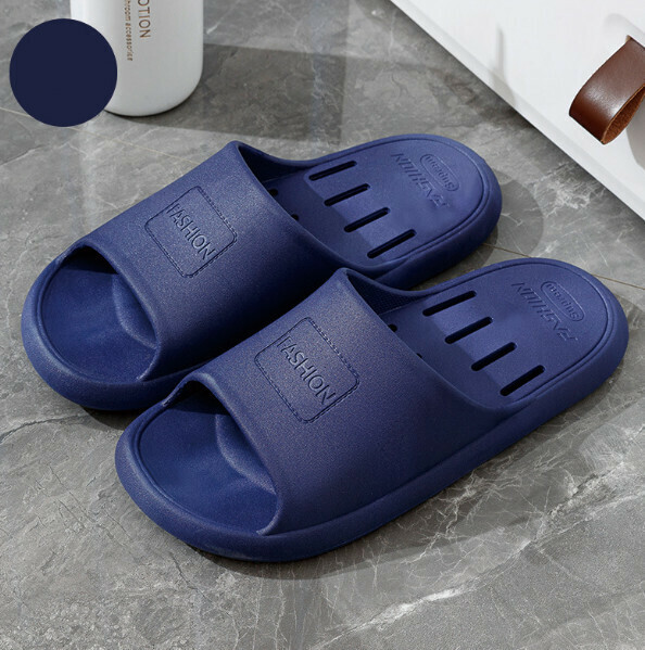Popular anti-slip home slippers (blue) [size 40-45] [contact customer service after placing order to confirm delivery size]