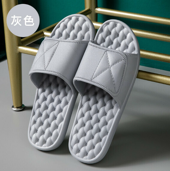 Popular home slippers (grey) [size 40-45] [contact customer service after placing order to confirm delivery size]
