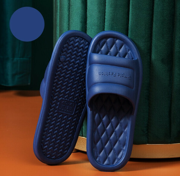 Hot recommended indoor non-slip slippers (dark blue) [size 40-45] [contact customer service after placing the order to confirm the delivery size]