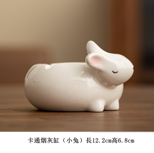 Hot push ceramic ashtray (ashtray-rabbit)