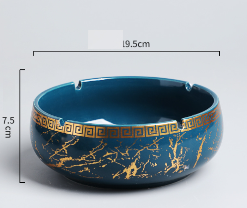 Hot recommendation ashtray (extra large gilt line ashtray--Jilan)