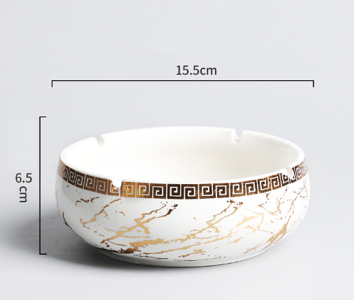 Hot ashtray (large gilt line ashtray--Yabai)