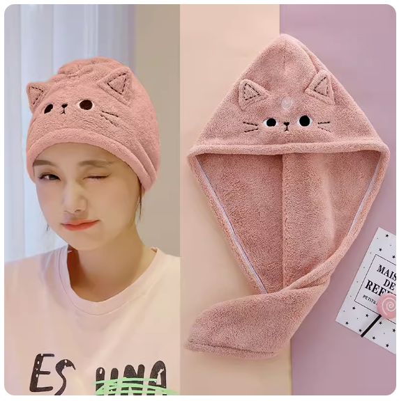 Hot Push Quick Drying Hair Cap (Sakura Powder)