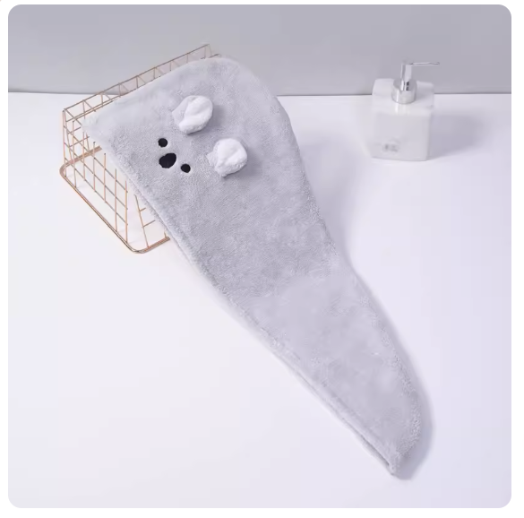 Popular quick-drying hair cap (grey)