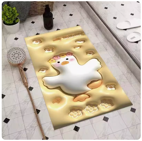 Popular bathroom water-absorbent non-slip floor mat (Xiaoyaya [diatom mud]) [size: 50x80cm]