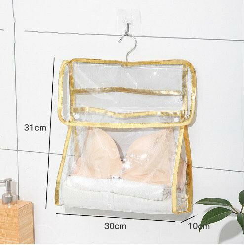 Popular transparent bathroom hanging waterproof storage bag (small size) [Contact customer service to confirm delivery color when placing an order]