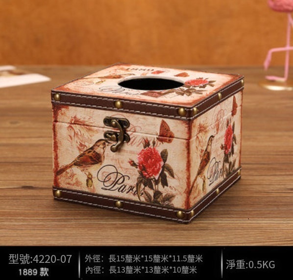 爆款美式復古紙巾盒（方-1889款）
