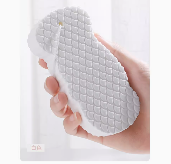 新款兒童海綿搓澡巾(白色【3D立體搓澡海綿】)