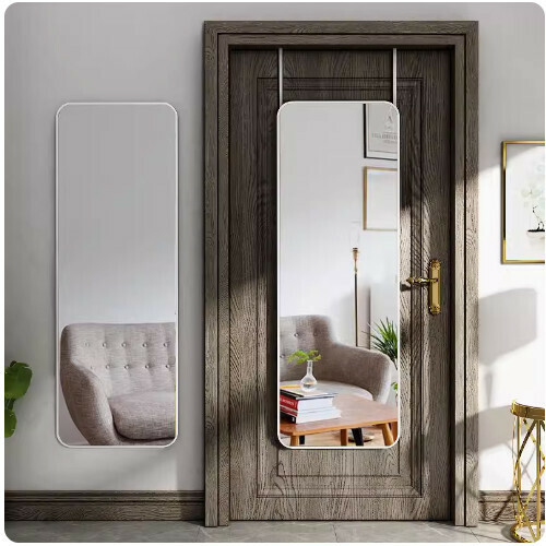 New wall-mounted door mirror (50*160cm Xuefeng white)